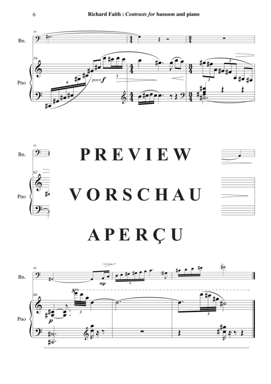 Product gallery: Page 7 of 17 Contrasts , , (bassoon + piano)