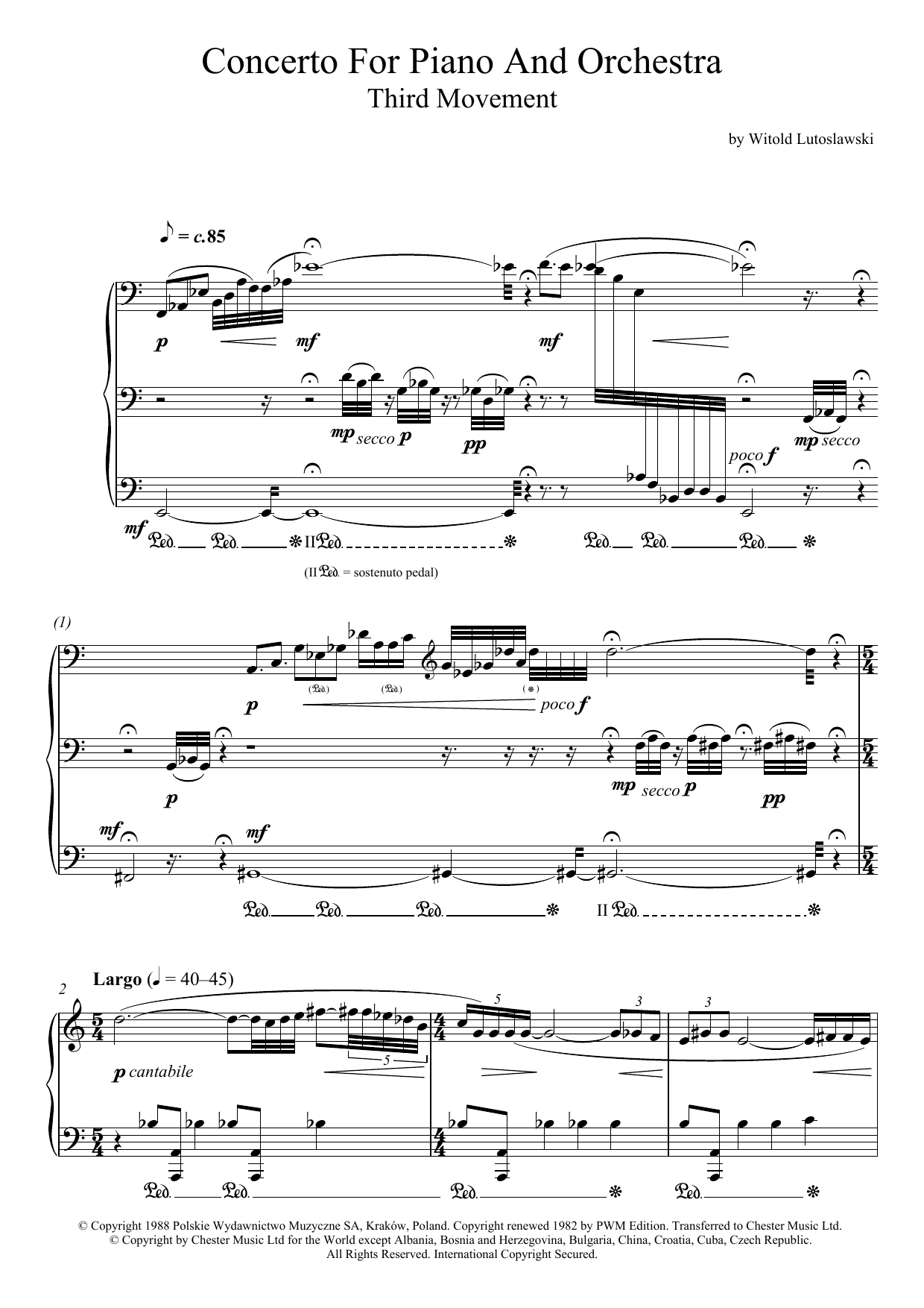 Product picture to: Concerto For Piano And Orchestra, 3rd Movement
