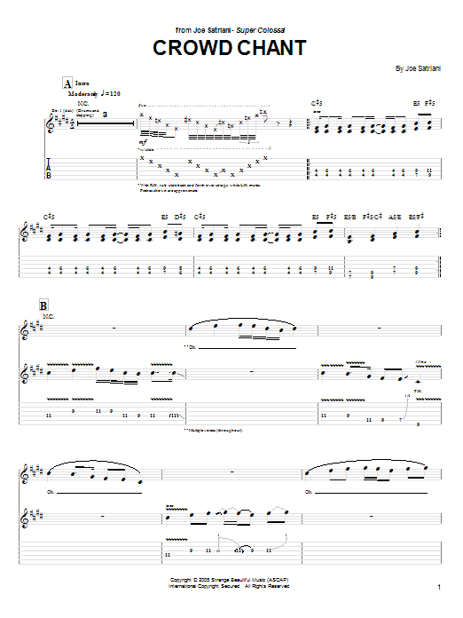 Produktgalerie: Seite 1 von 1 Crowd Chant, Joe Satriani, Gitarre