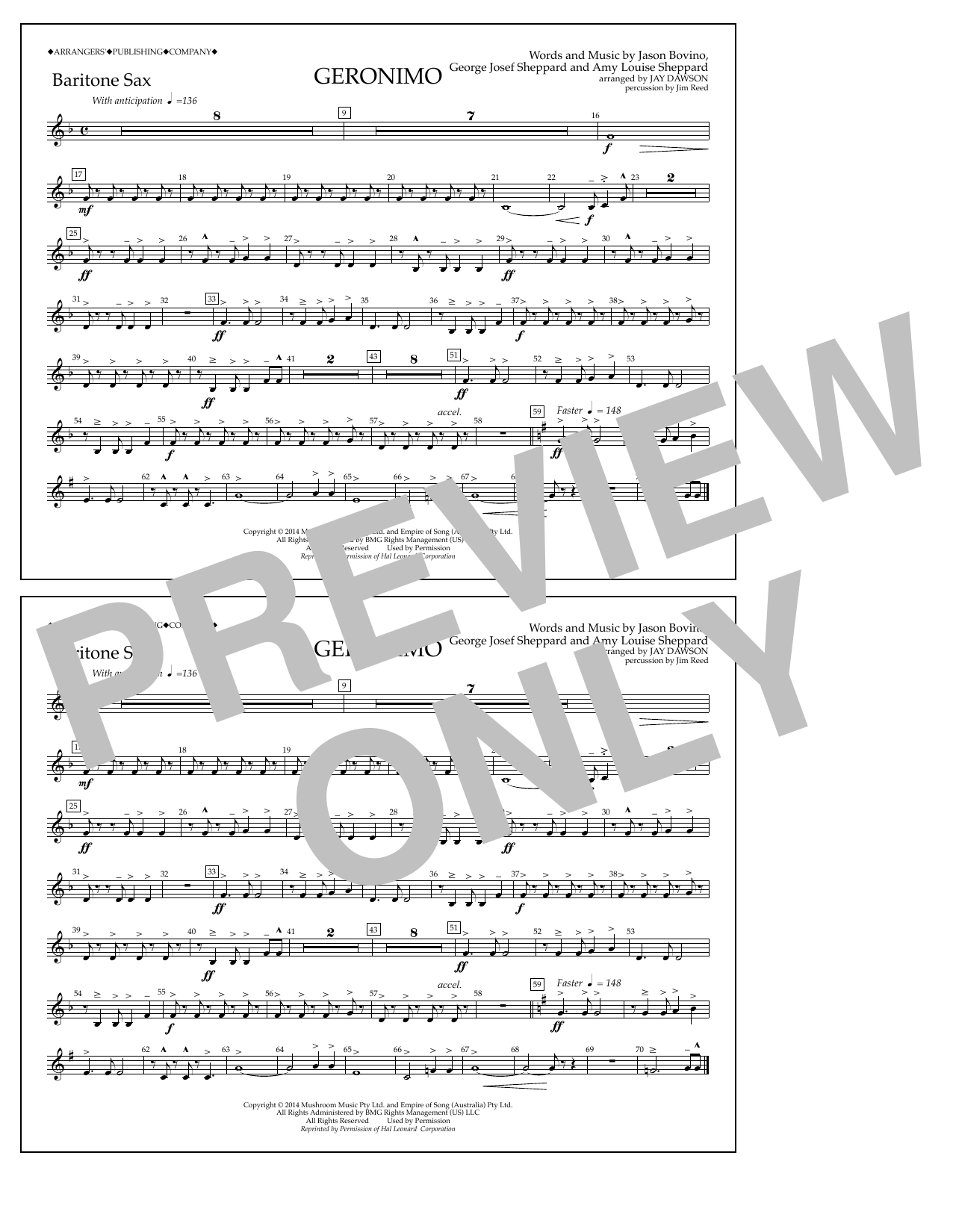 Product picture to: Geronimo - Baritone Sax