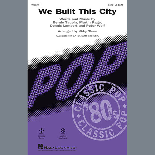 cover: We Built This City (arr. Kirby Shaw), Starship, Chor