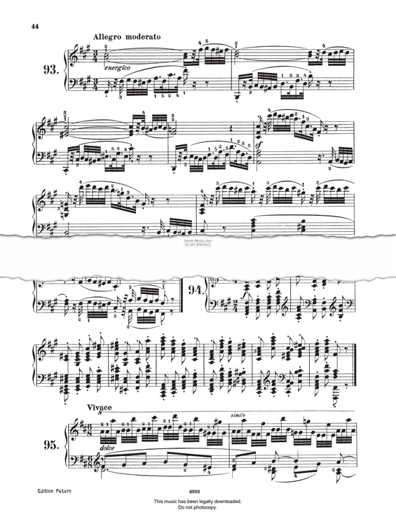 Produktgalerie: Seite 1 von 1 Study (Op. 821, No.94), Carl Czerny, Klavier