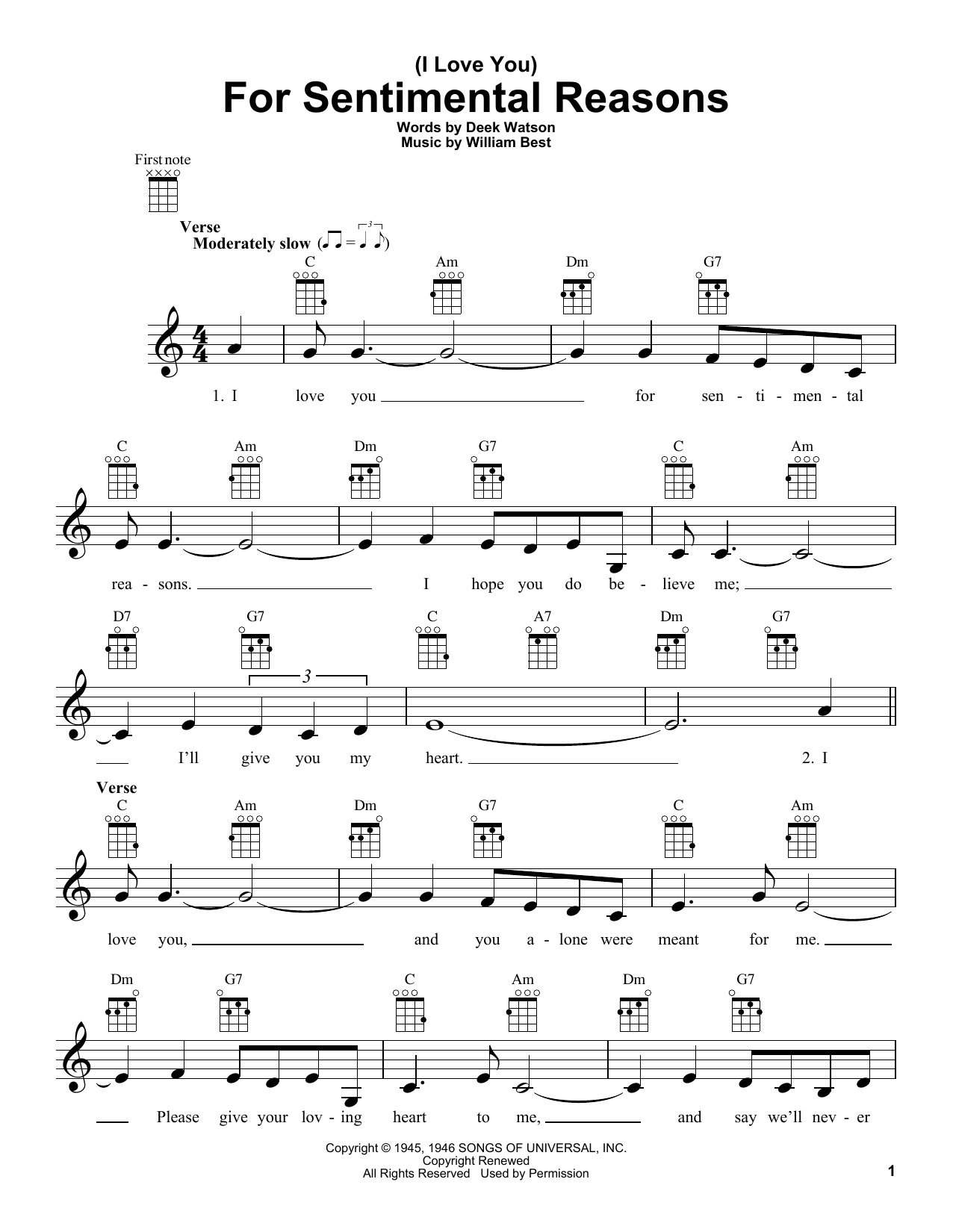 Product gallery: Page 1 of 1 (I Love You) For Sentimental Reasons, Nat King Cole