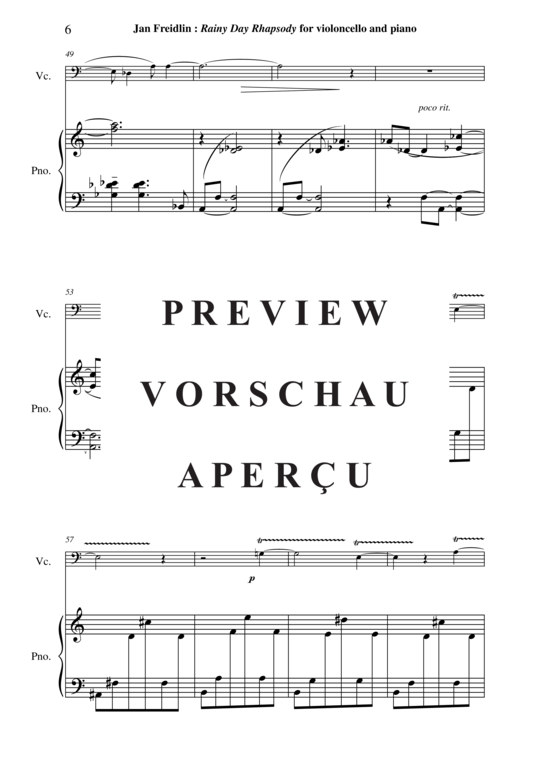 Product gallery: Page 7 of 21 Rainy Day Rhapsody , , (Cello + Klavier)