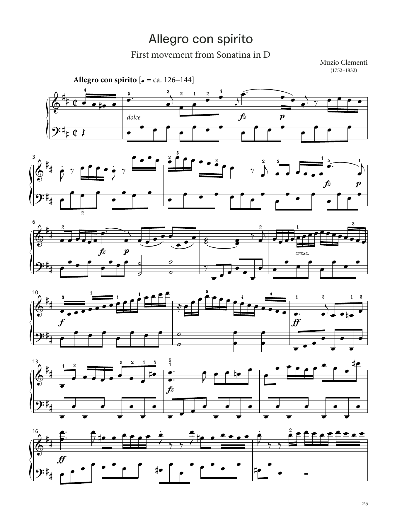 Product picture to: Allegro con spirito (LCME Piano 2018 Grade 6 List A)