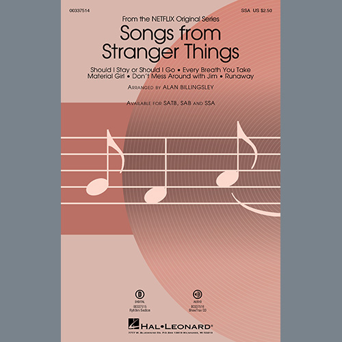 Produktbild zu: Songs from Stranger Things (arr. Alan Billingsley)
