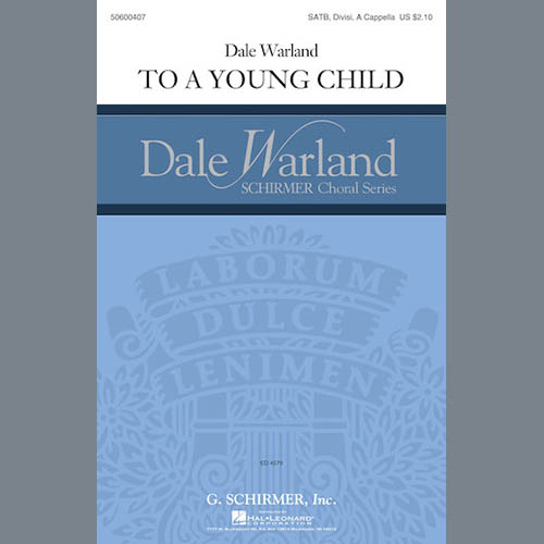 cover: To A Young Child, Dale Warland, Chor