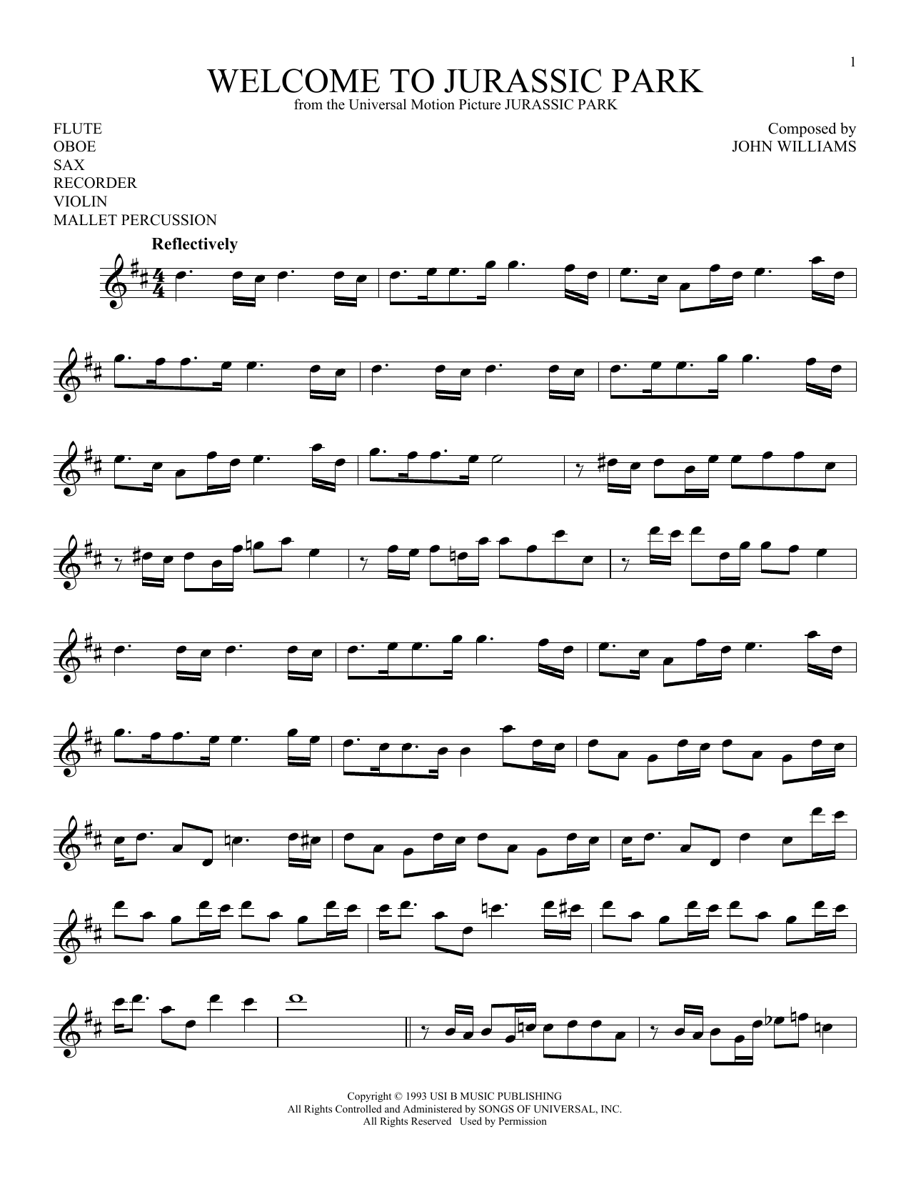 Produktbild zu: Welcome To Jurassic Park (from Jurassic Park)