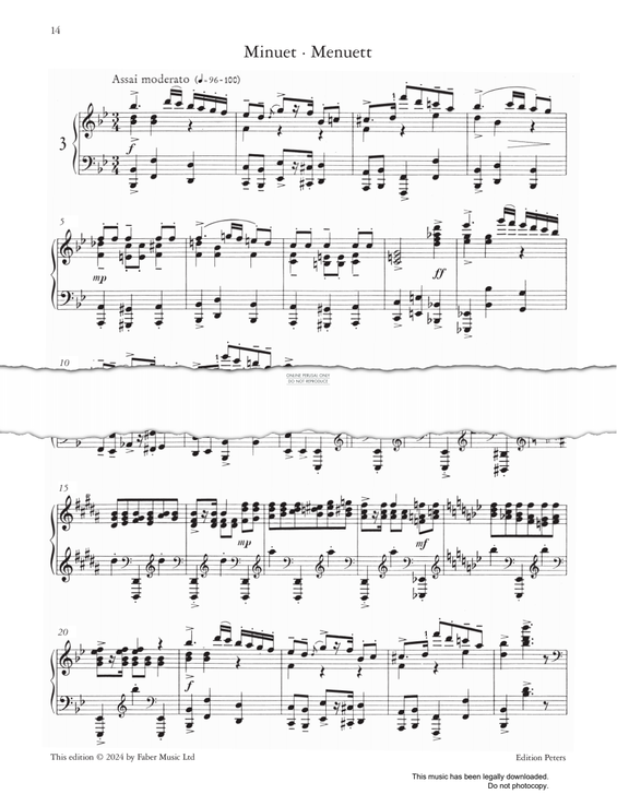 Produktgalerie: Seite 1 von 1 Minuet (from 'Romeo and Juliet Op.75'), Sergei Prokofiev, Klavier