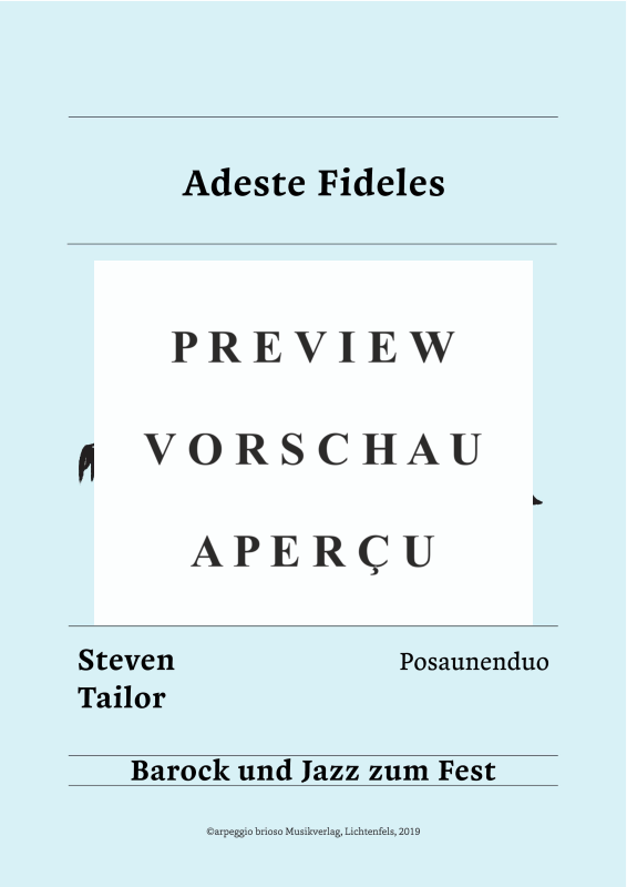 Product gallery: Page 2 of 8 Adeste Fideles - aus dem Album Barock und Jazz zum Fest, , (Duet 2x trombone)