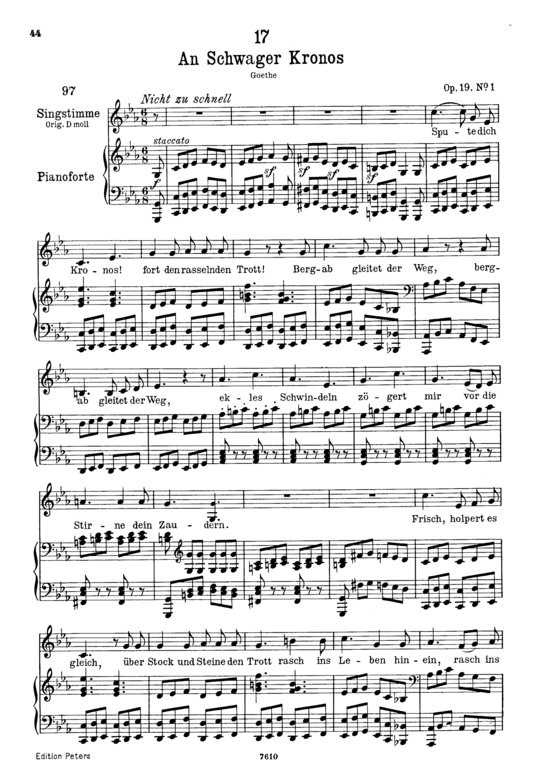 Product picture to: An schwager Kronos D.369Franz Schubert