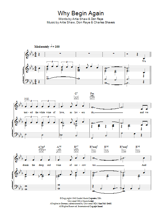 Produktbild zu: Why Begin Again