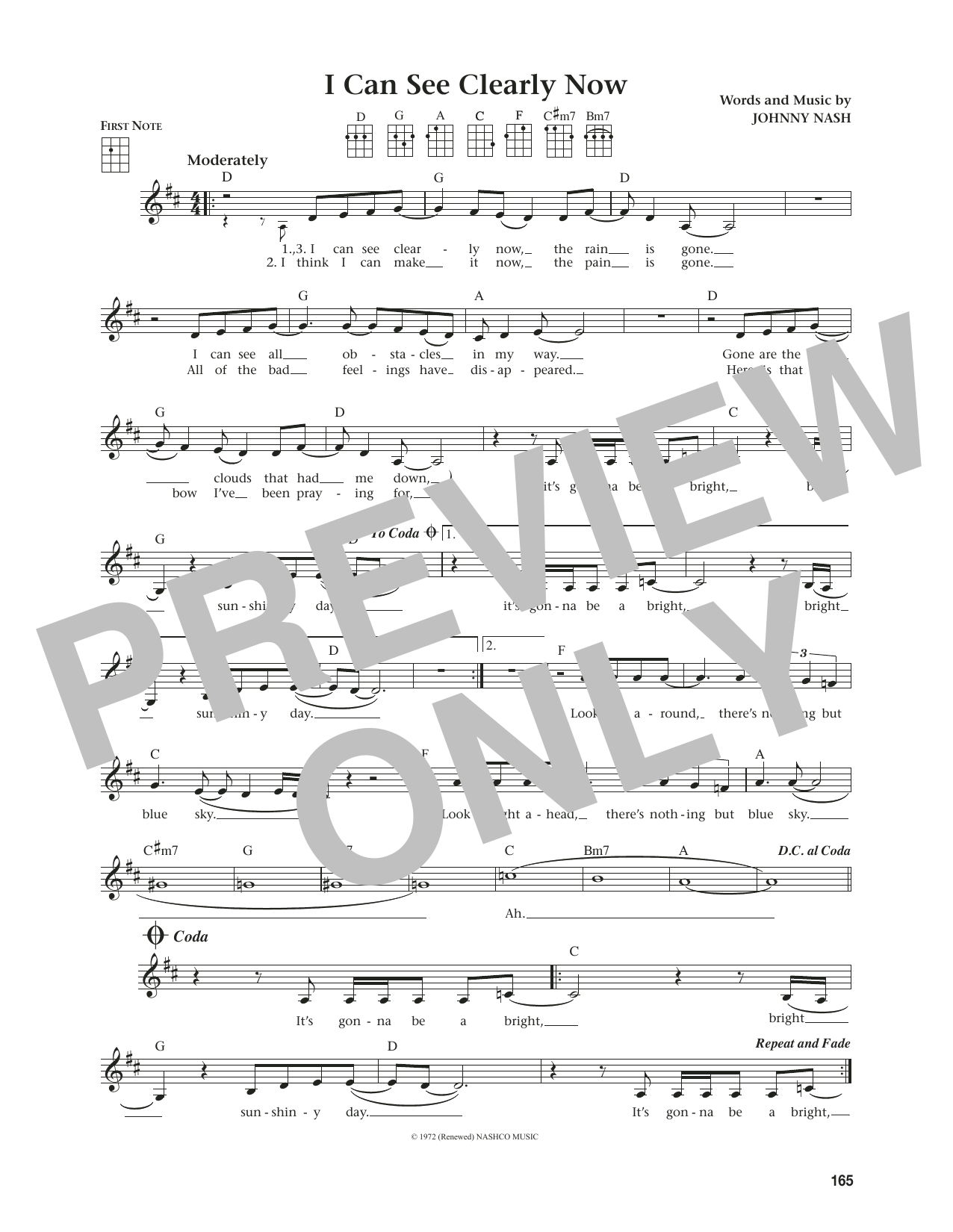 Produktgalerie: Seite 1 von 1 I Can See Clearly Now (from The Daily Ukulele) (arr. Jim Beloff), Jimmy Cliff, Ukulele