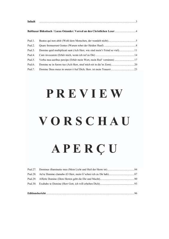 Produktgalerie: Seite 6 von 11 Der gantz Psalter Davids, Bd. 1, Psalm 1 - 30, , (Gemischter Chor)