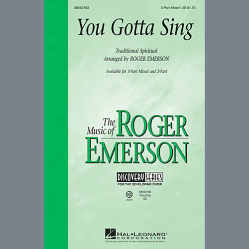 cover: You Gotta Sing, Roger Emerson
