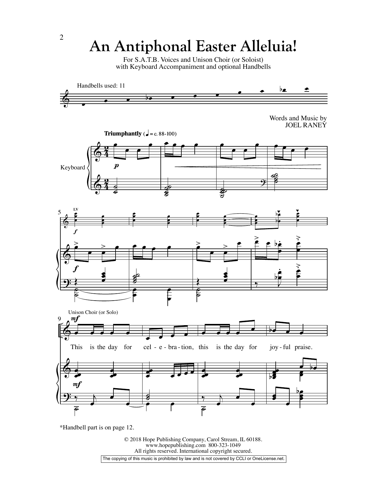 Product picture to: An Antiphonal Easter Alleluia!