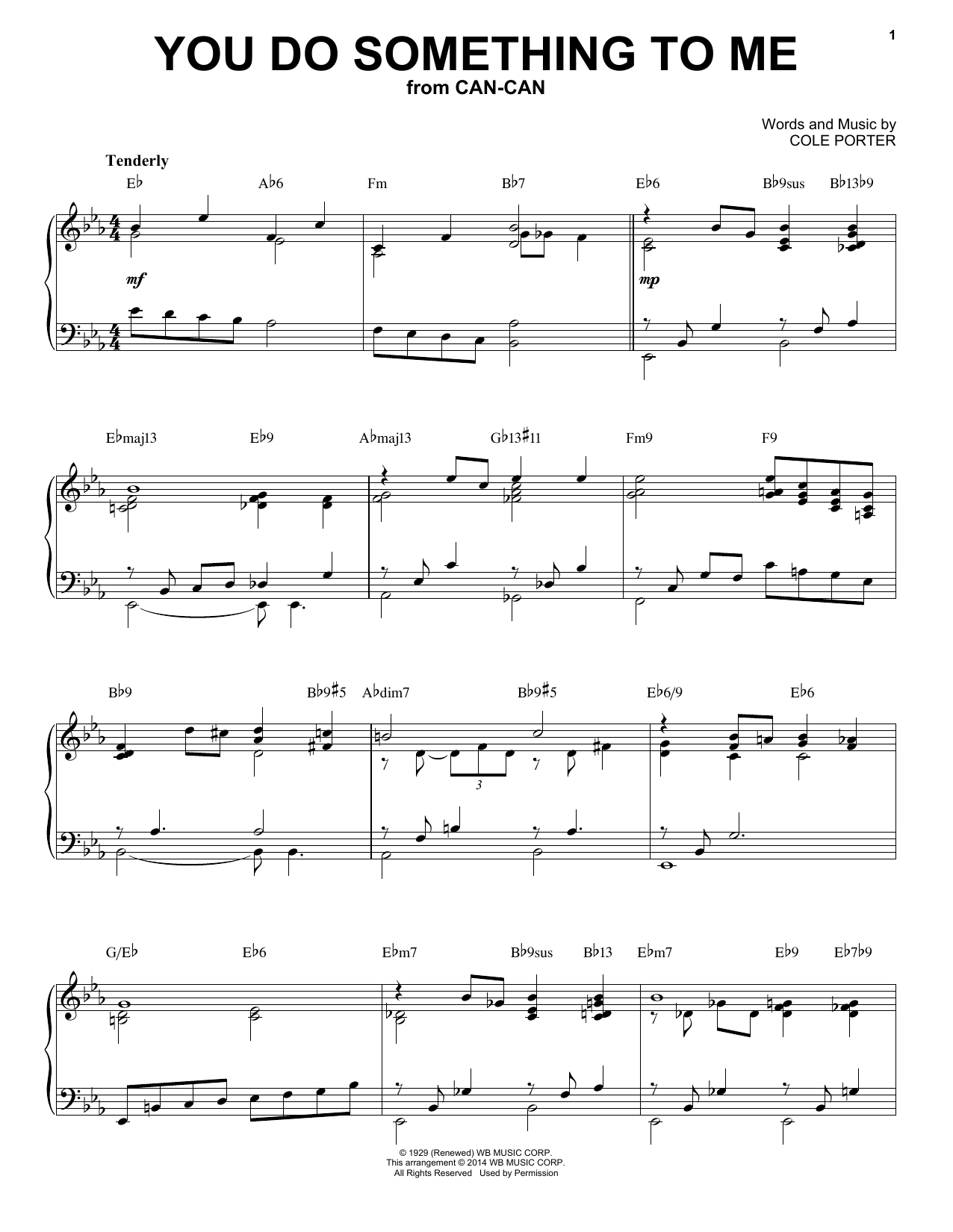 Product picture to: You Do Something To Me [Jazz version] (arr. Brent Edstrom)