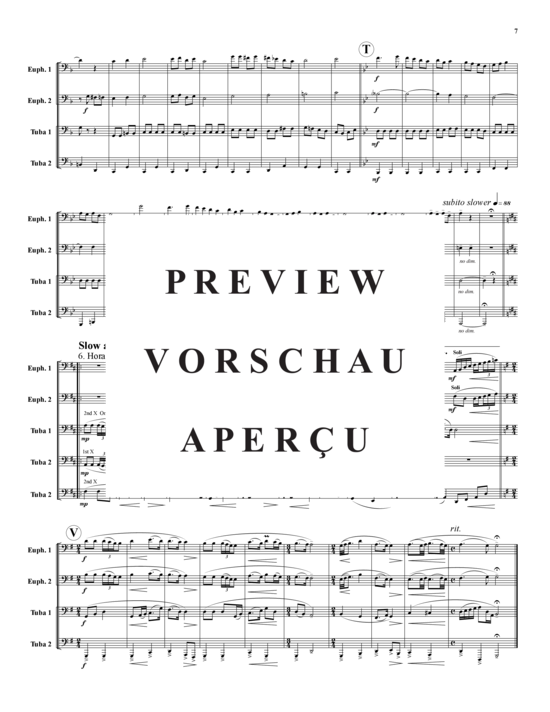 Product gallery: Page 8 of 21 Fantasia of Eastern European Village Dances , , (Tuba Quartet: 2x Baritone, 2xTuba)