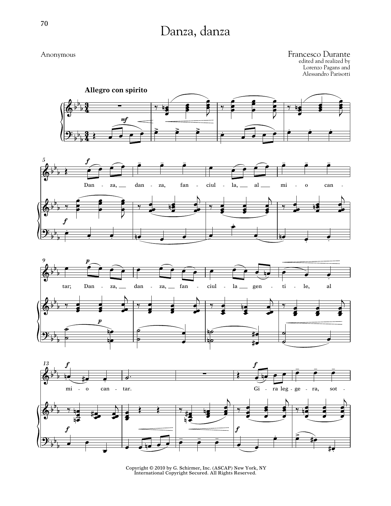 Produktbild zu: Danza, Danza (High Voice)