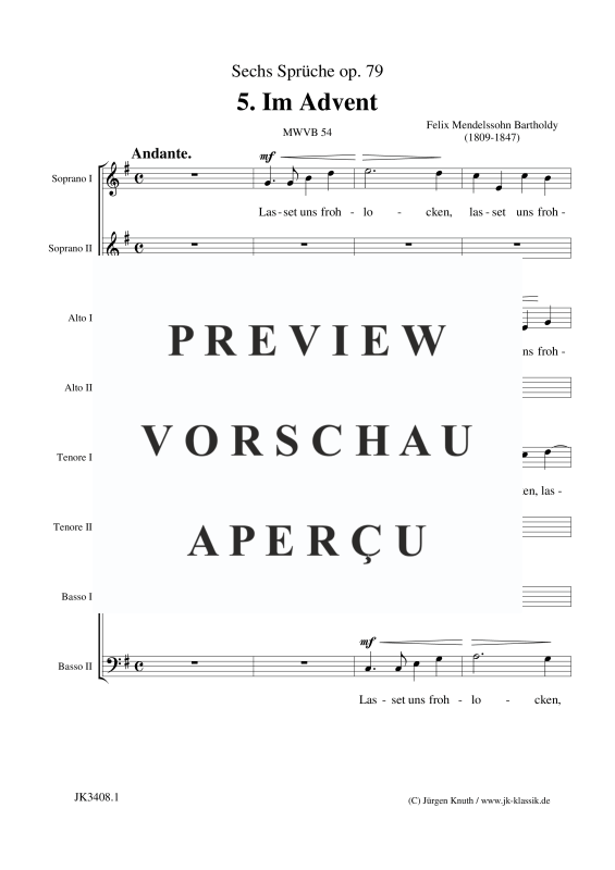 Product gallery: Page 10 of 17 Im Advent Op.79.5  , , (Mixed choir SS/AA/TT/BB)