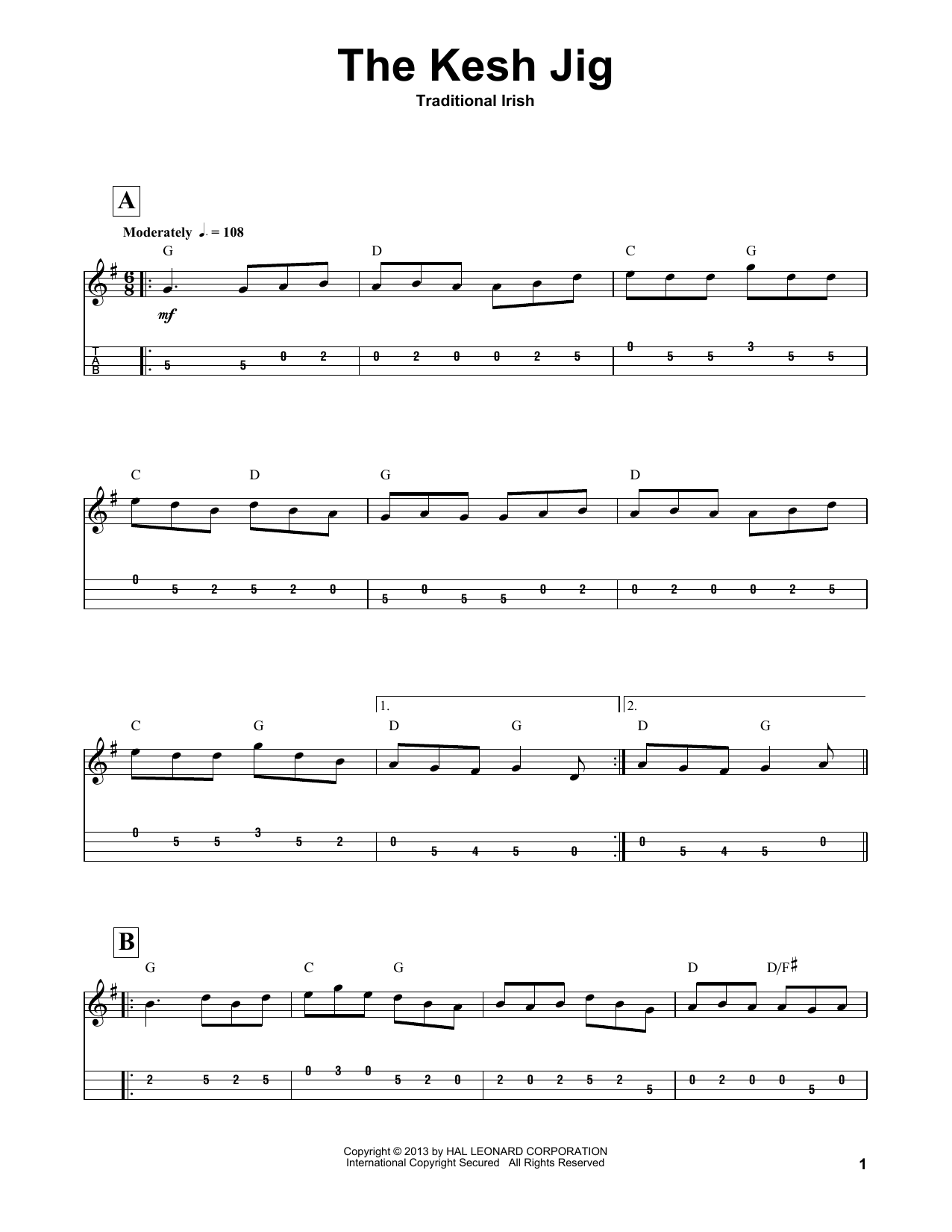 Produktbild zu:  The Kesh Jig - Traditional