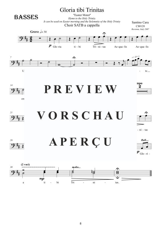 Produktgalerie: Seite 9 von 9 Gloria tibi Trinitas - Geistliche Hymne, , Gemischter Chor a capella