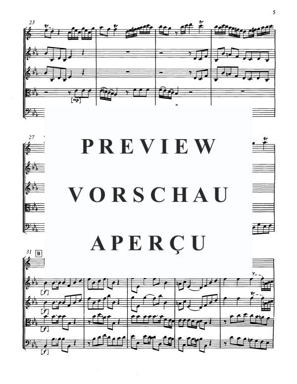 Produktgalerie: Seite 6 von 11 Konzert No. 2 in Eb-Dur, , Horn in F Solo und Streicher Ensemble