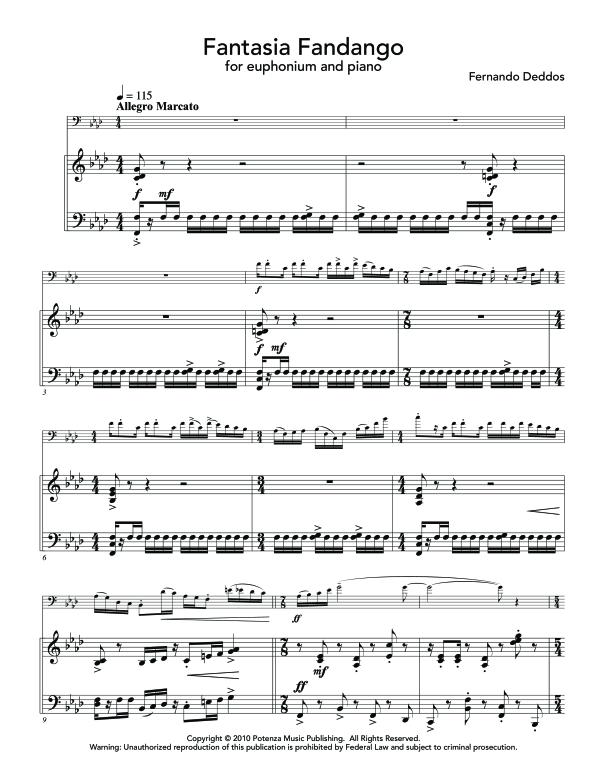 Product gallery: Page 1 of 11 Fantasia Fandango, , (euphonium and piano)