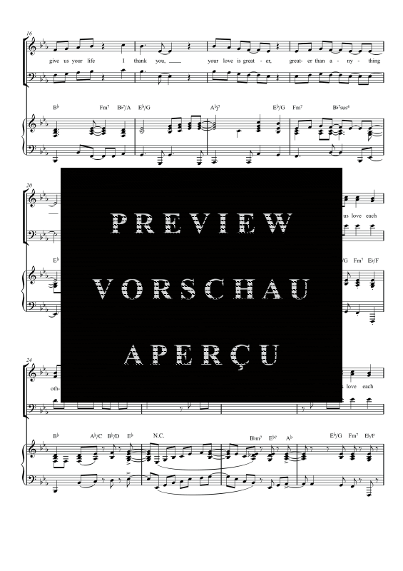 gallery: Greater Than Anything, , Gemischter Chor SAM/Solo opt. und Klavier