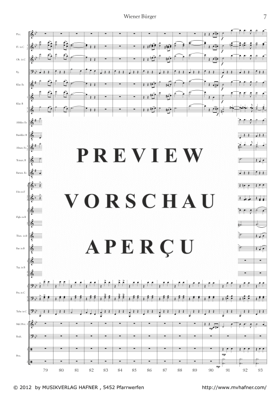 Product gallery: Page 11 of 11 Wiener Bürger, , (large wind orchestra)