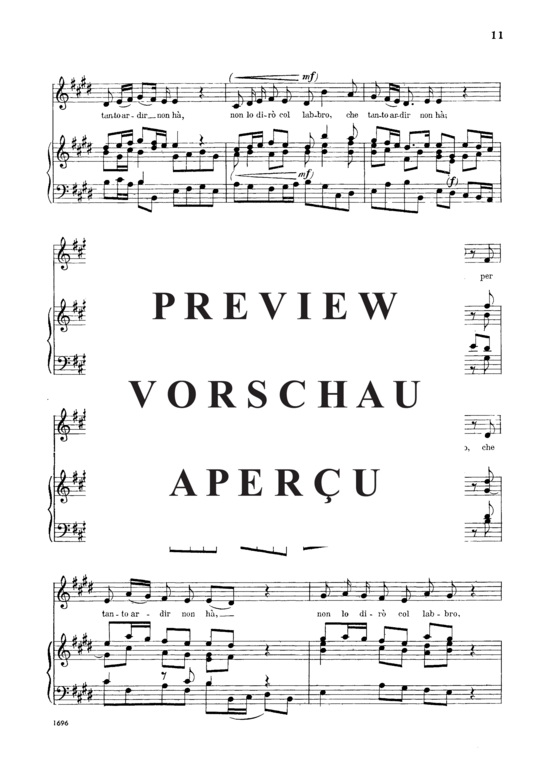 Product gallery: Page 3 of 4 Non lo dirò col labbro, , Alto Solo and Piano