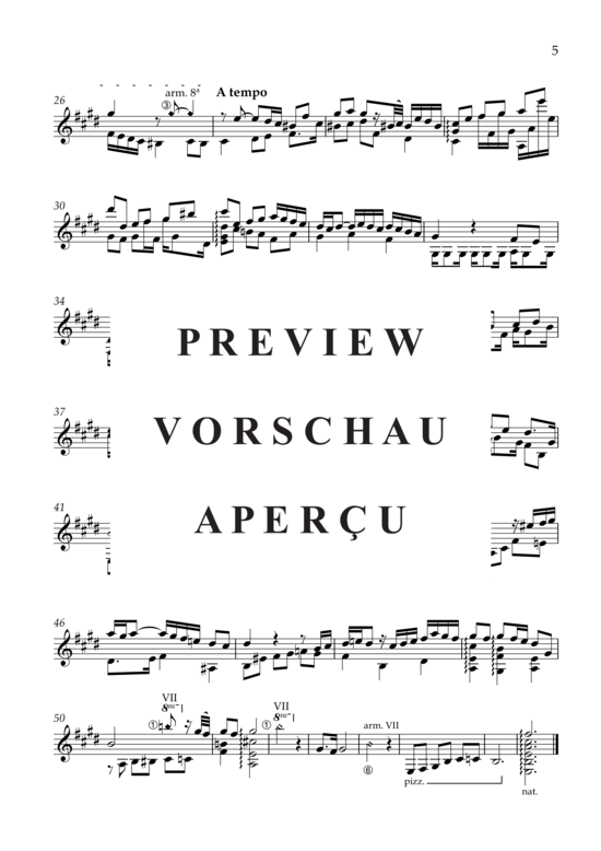 gallery: Cinco preludios , , (Gitarre Solo)