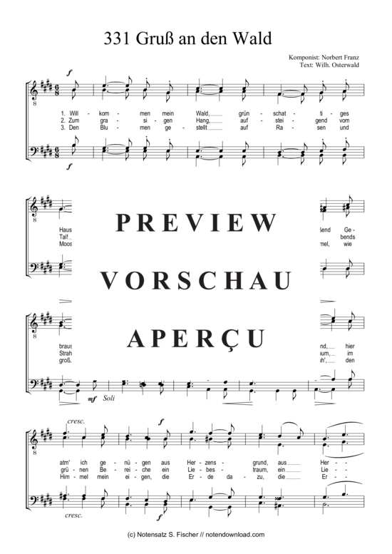 Product gallery: Page 2 of 3 Gruß an den Wald , , (male choir)