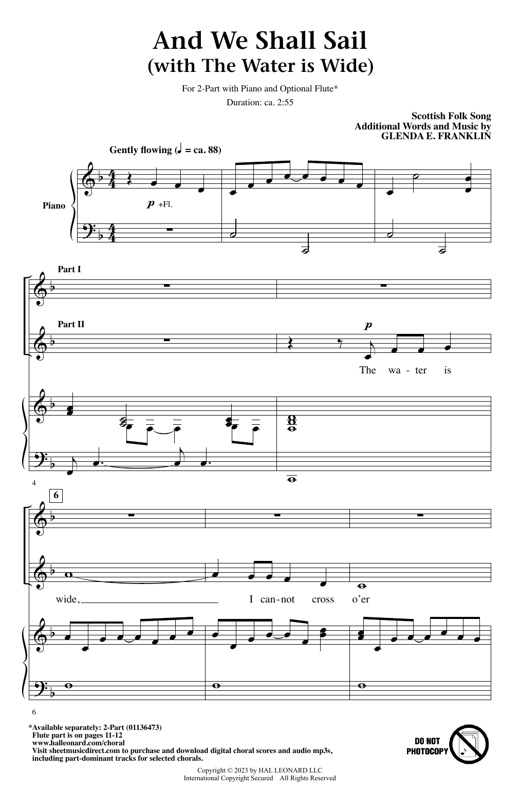 Produktbild zu: And We Shall Sail (with "The Water Is Wide")