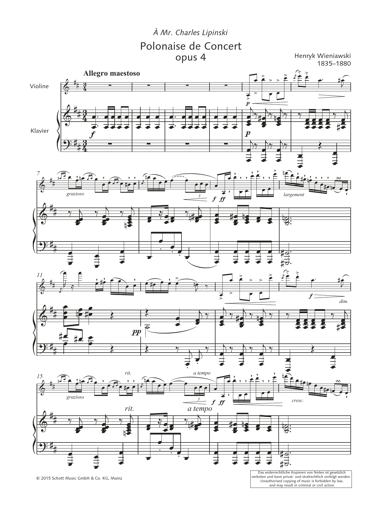 Product picture to: Polonaise de Concert