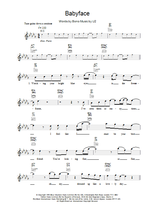 Produktgalerie: Seite 1 von 1 Babyface, U2, Melodieinstrument