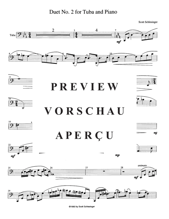 Product gallery: Page 12 of 13 Two Duets , , (tuba + piano)