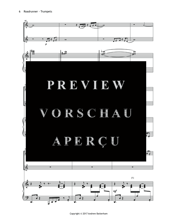 Produktgalerie: Seite 10 von 11 Roadrunner, , (Trio 2 Trompeten und Klavier)