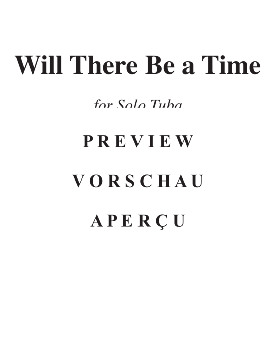 Product gallery: Page 3 of 8 Will There Be A Time , , (Tuba Solo)