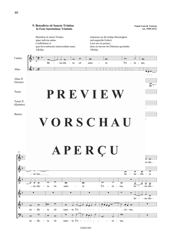 Produktgalerie: Seite 2 von 5 Benedicta sit Sancta Trinitas, , Gemischter Chor 5-stimmig