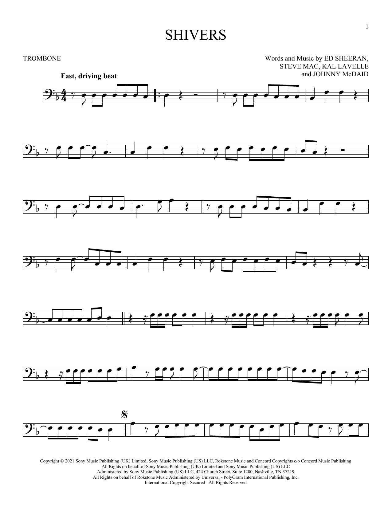 Product gallery: Page 1 of 1 Shivers, Ed Sheeran