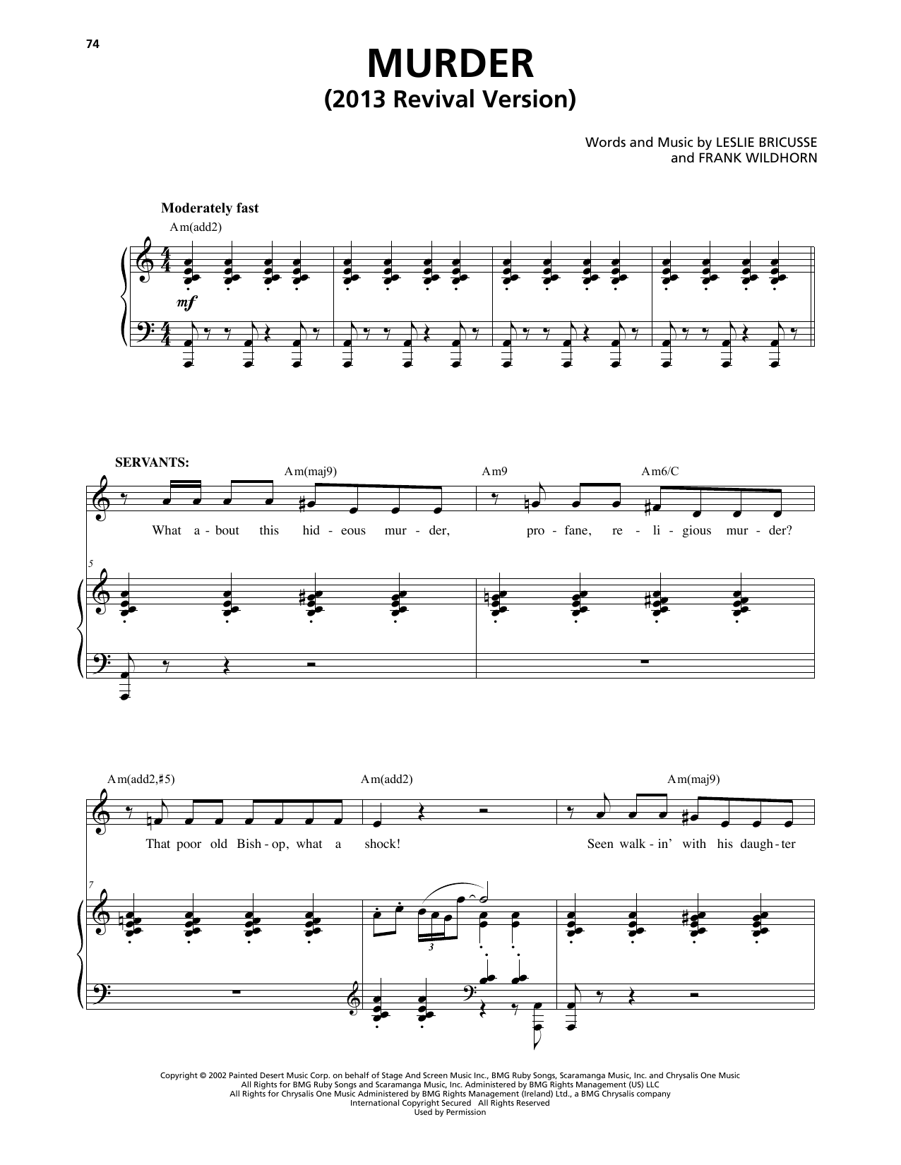Produktbild zu: Murder (from Jekyll & Hyde) (2013 Revival Version)