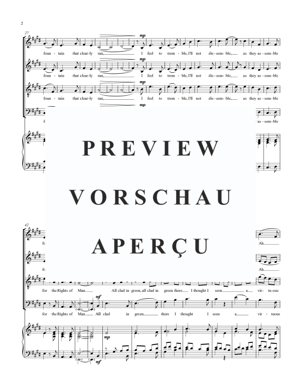 Produktgalerie: Seite 5 von 11 The Rights of Man, , Gemischter Chor