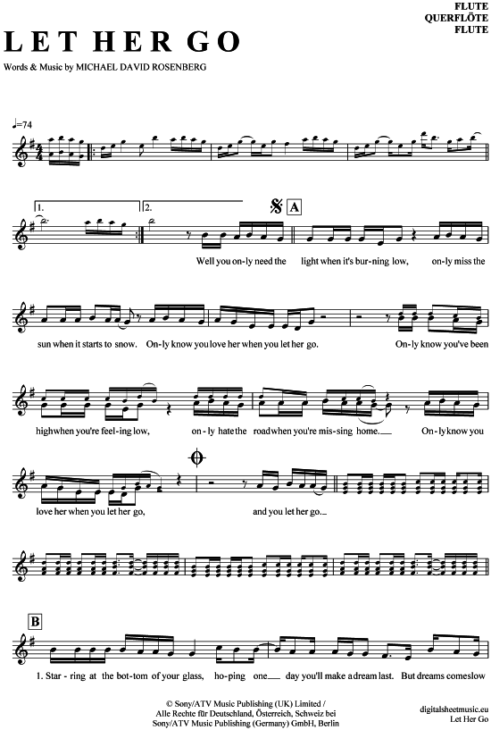 Product picture to: Let her go Passenger