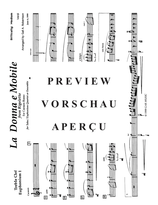 Product gallery: Page 7 of 11 La Donna e Mobile , , (Tuba Quartett EETT)