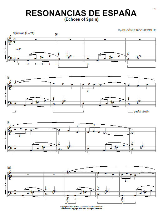 Product gallery: Page 1 of 1 Resonancias De Espana (Echoes Of Spain), Eugénie Rocherolle