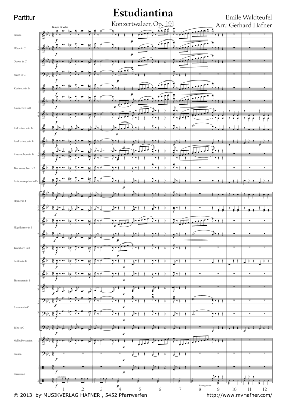 Product gallery: Page 1 of 11 Estudiantina, , (large wind orchestra)