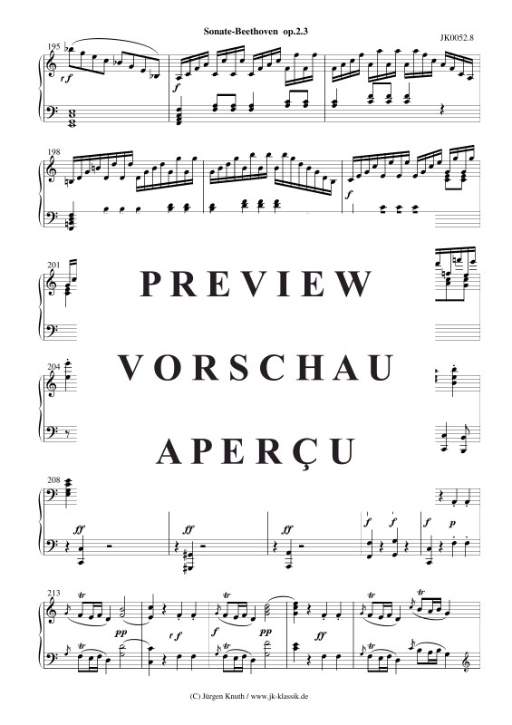 Produktgalerie: Seite 9 von 11 Sonate op.2 No.3 , , Klavier Solo