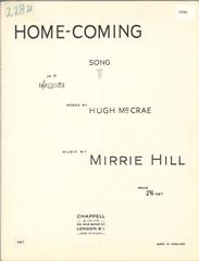 cover: Home-Coming, Mirrie Hill, Gesang, Klavier