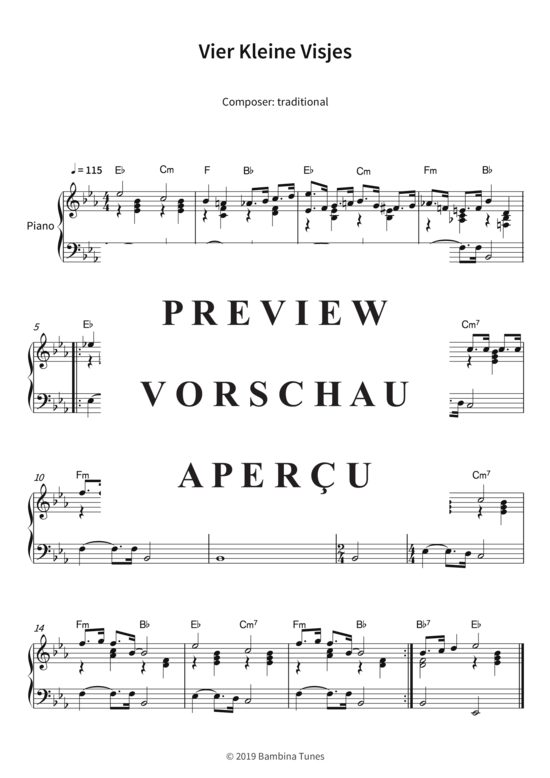 Produktbild zu: Vier Kleine Visjes traditional